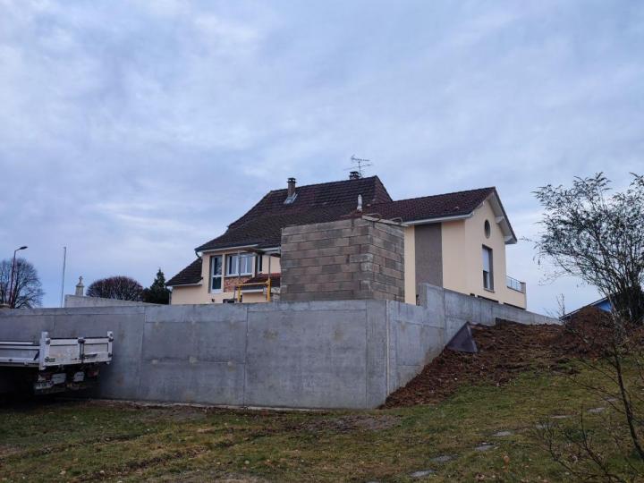 Construction mur de soutènement Belfort